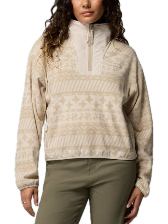 Sequoia Grove II Printed Half Zip - Ancient Fossil Wizard Island Tonal