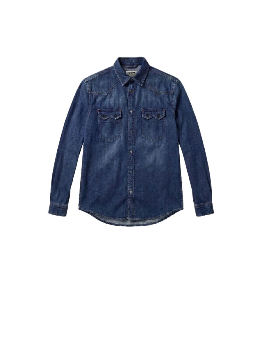Camicia Denim - Lavaggio Medio/Scuro — 2
