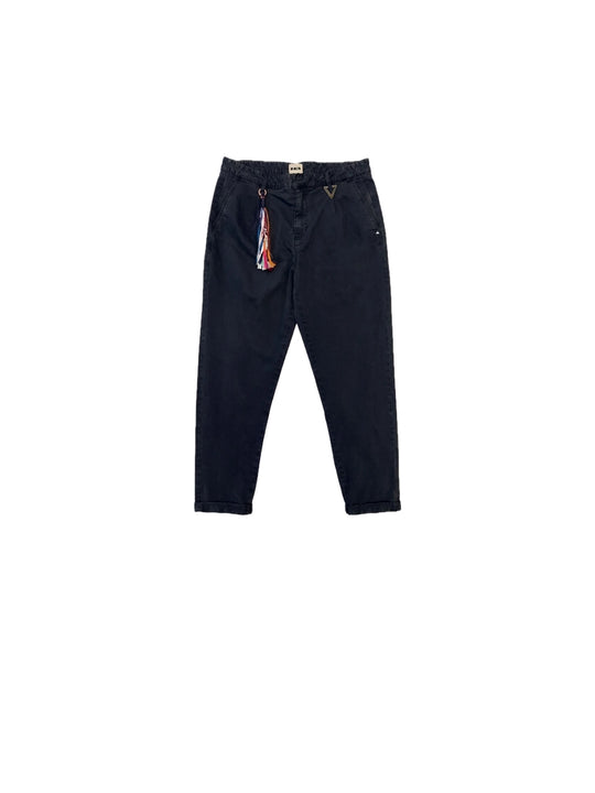 Pantalone Cropped Gabardina - Nero