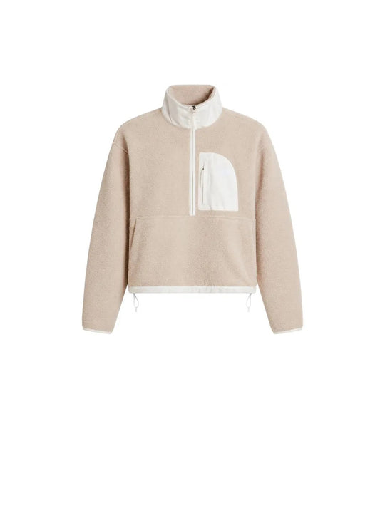 W Yum Offpk 1/2 Zip Jkt - Timeless Taupe