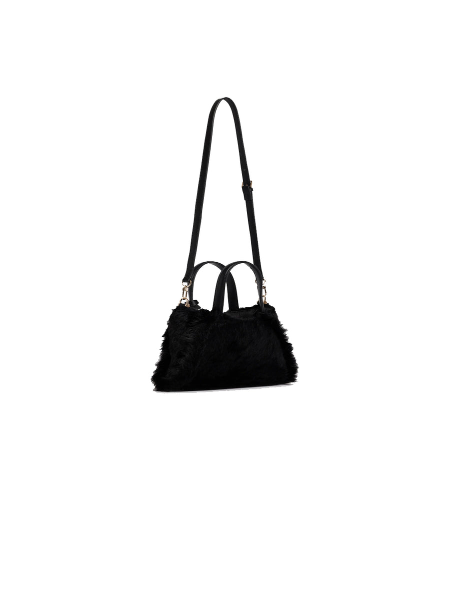 Borsa Sintetica Pelo Smeraldo - Nero — 2