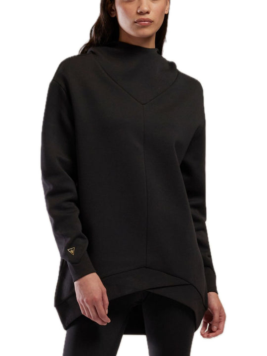 One FCG Julia Fleece Long Hoody - Black