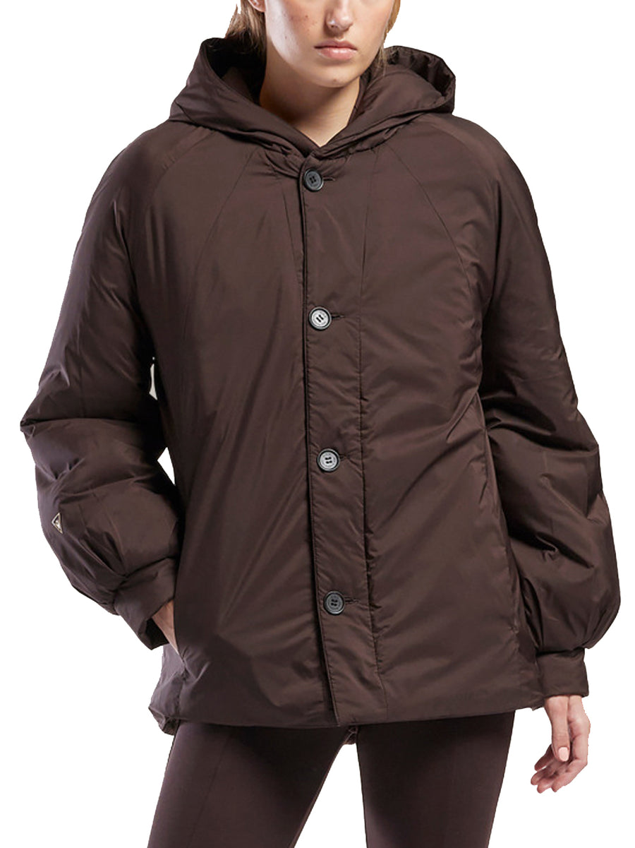 One FCG Rosie Teddy Kimono Hoody - Cacao — 2