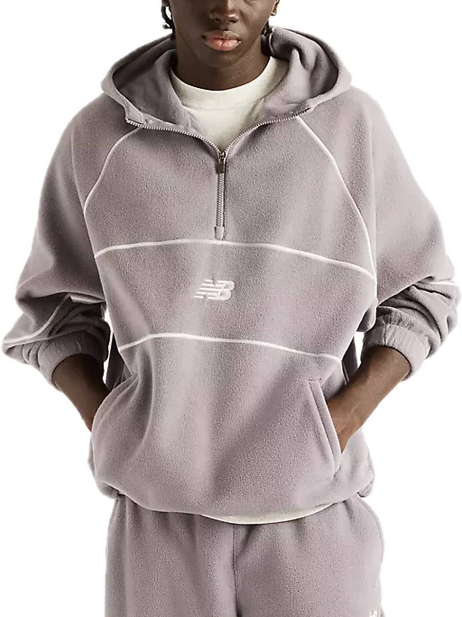 Trackside Polar Fleece Hoodie - Off Line Grey