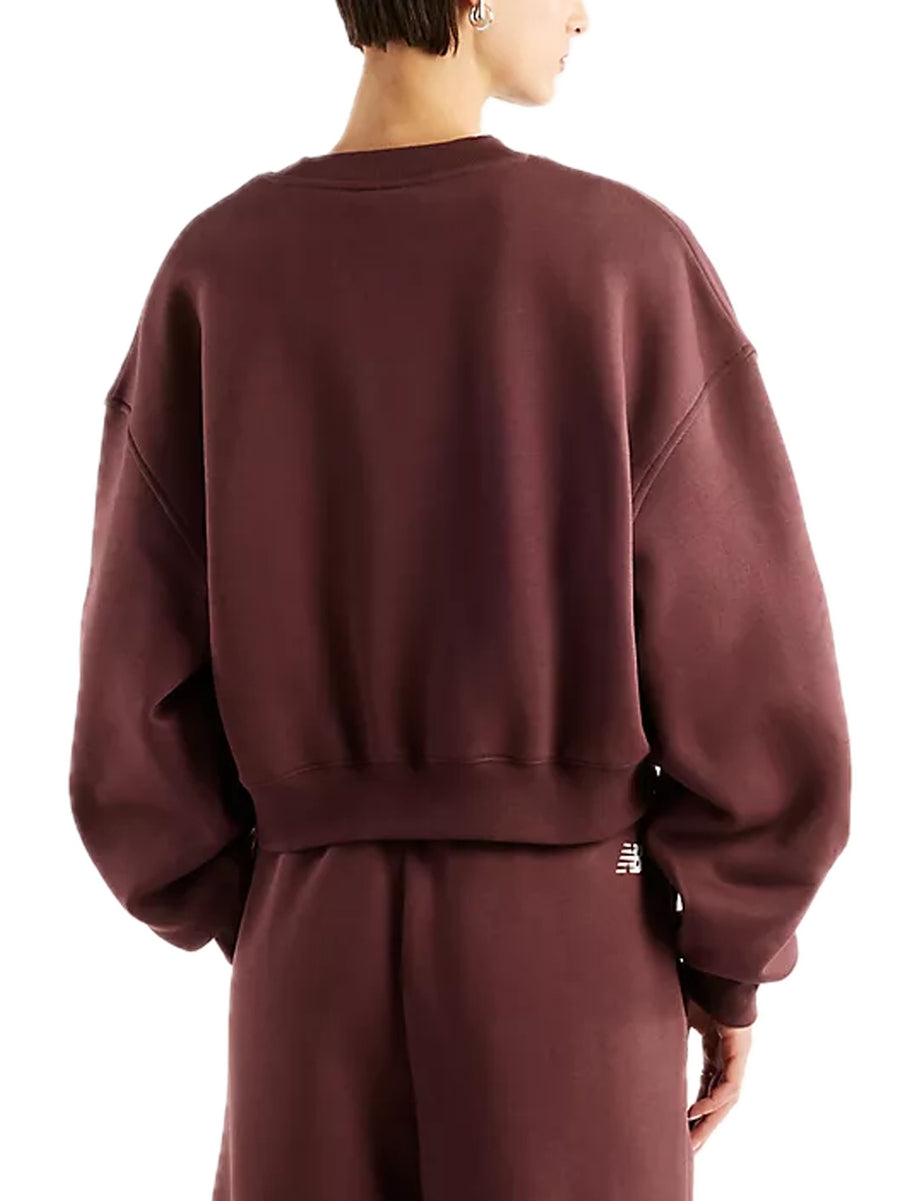 Trackside Fleece Crew - Cherry Leather — 2
