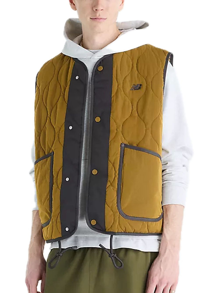 Quilted Vest - Bark