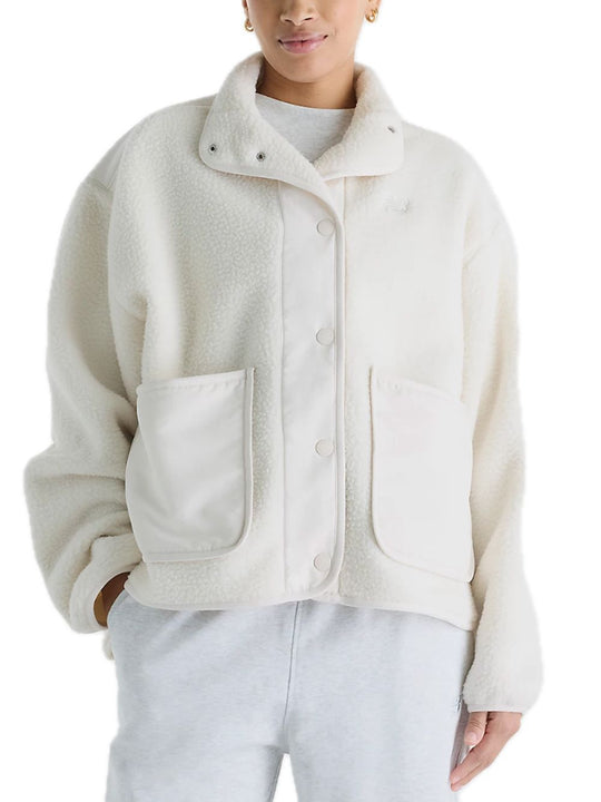 High Pile Fleece Jacket - Linen