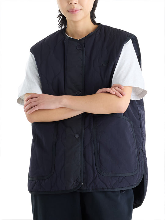 Quilted Vest - Dark Night