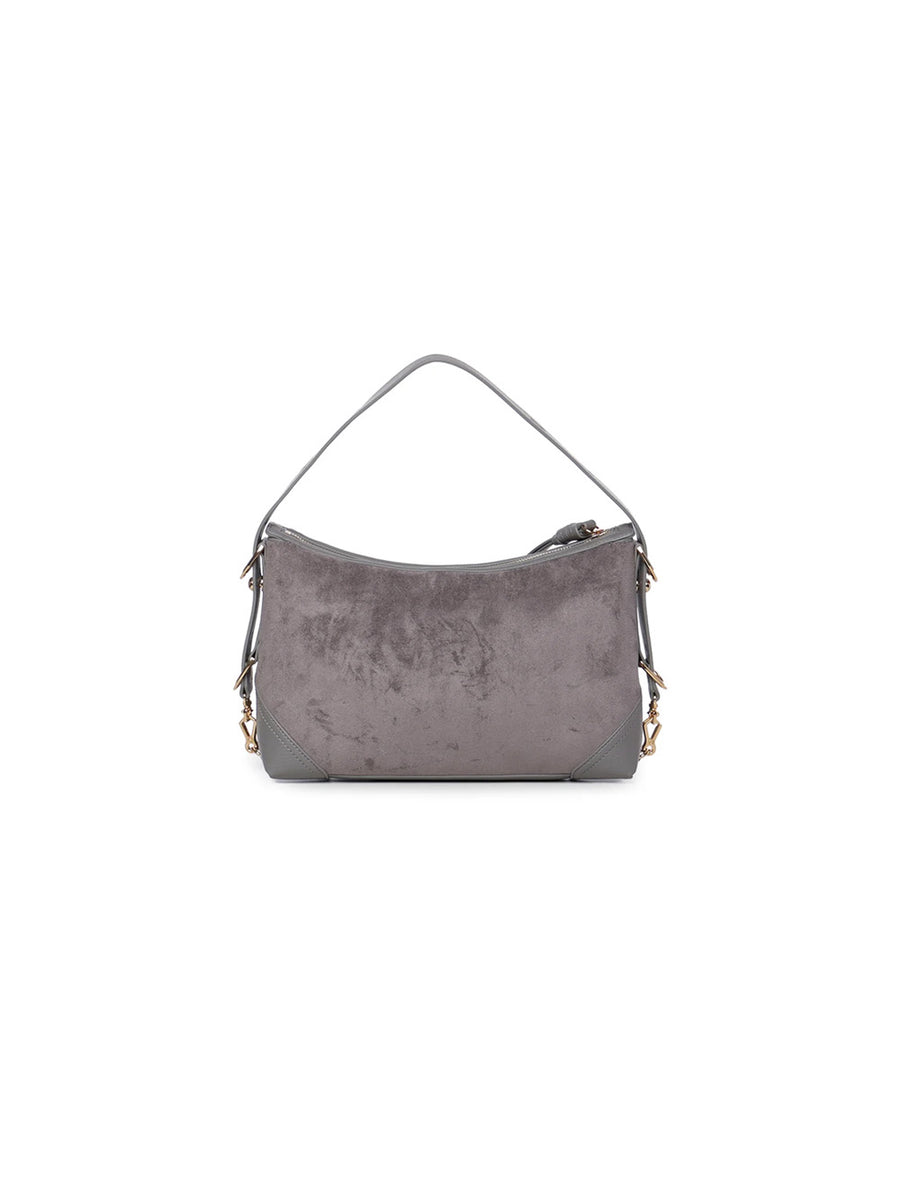 Borsa Velour PL + Pu - Grigio — 2