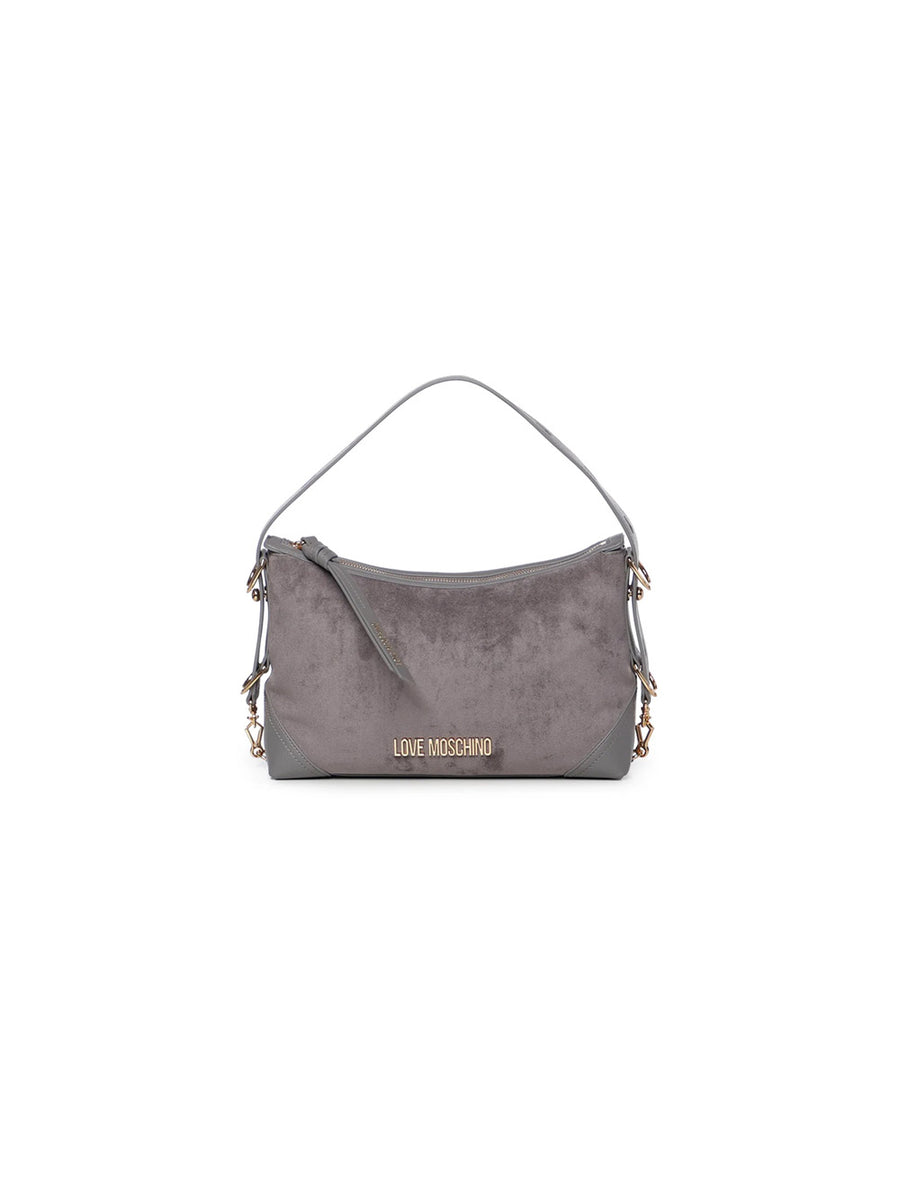 Borsa Velour PL + Pu - Grigio