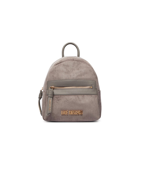 Zaino Velour PL + Pu - Grigio