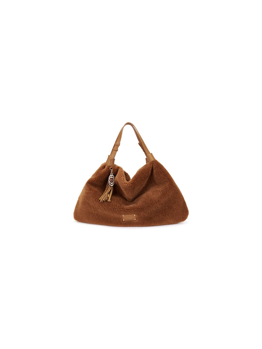 Teddy Small Soft Shopper Eco Fur - Cuoio
