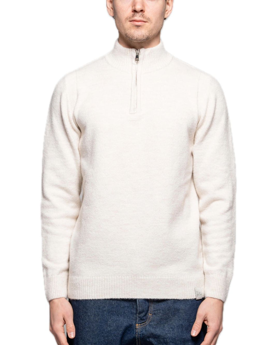 M. Camioner Zip Misto Lana - Panna