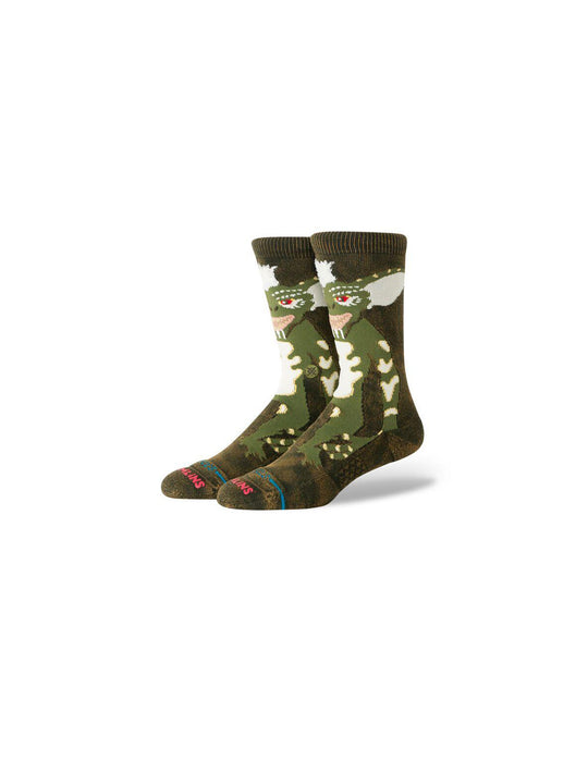 Stripe Gremlins Crew - Dark Green