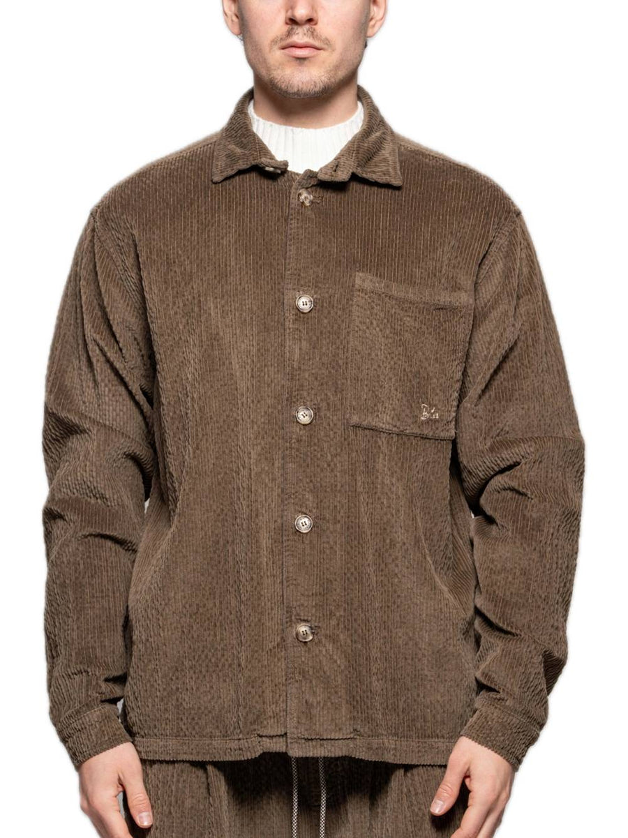 Overshirt Velluto Martellato - Cognac — 2