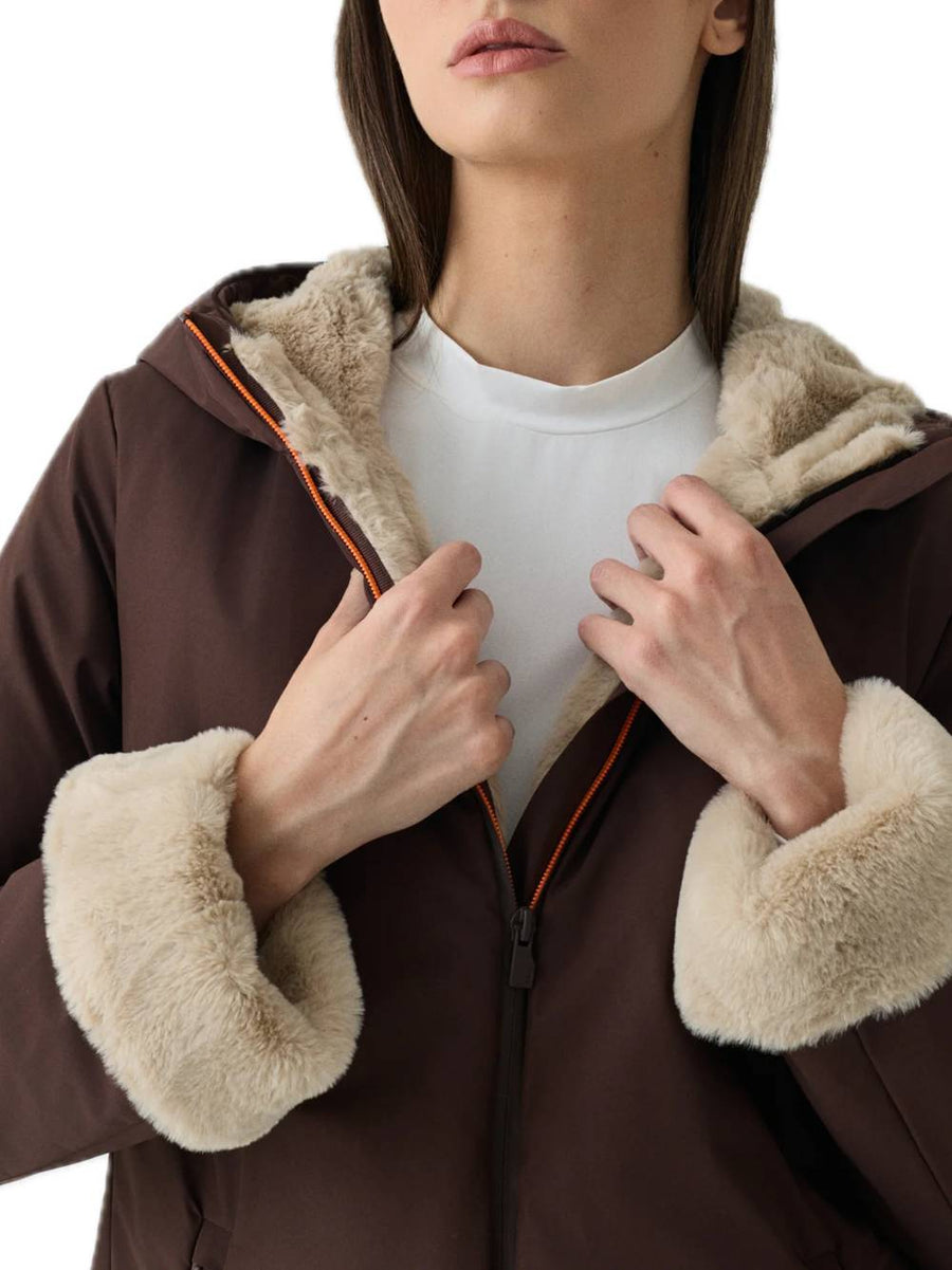 Jacket Alya Fur - Brown — 2