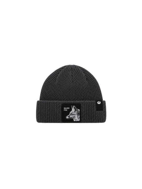The Silver Fox Tall Beanie - Oil Gray