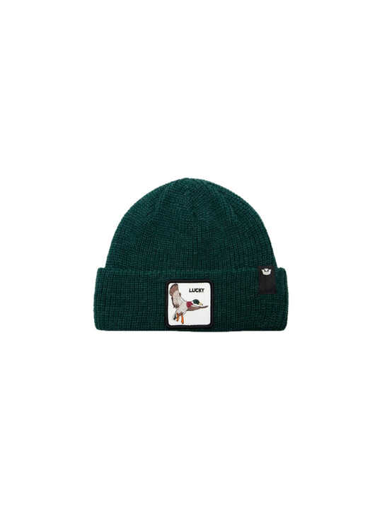 The Lucky Duck Tall Beanie - Guard Green