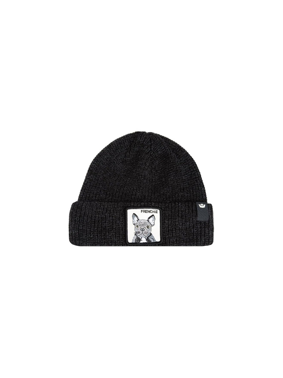 The Frenchie Tall Beanie - Void Black