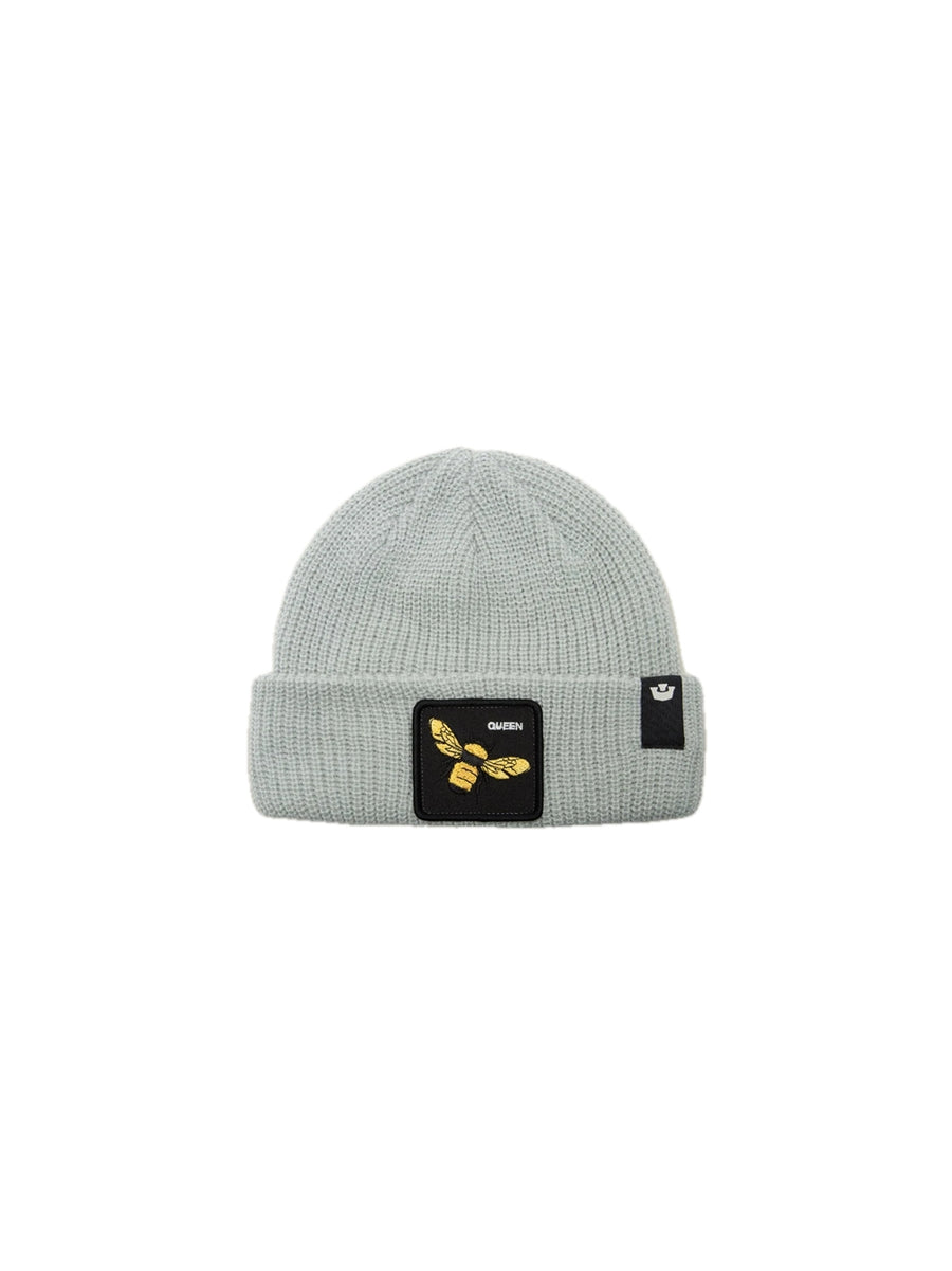 The Queen Bee Tall Beanie - Digital Gray