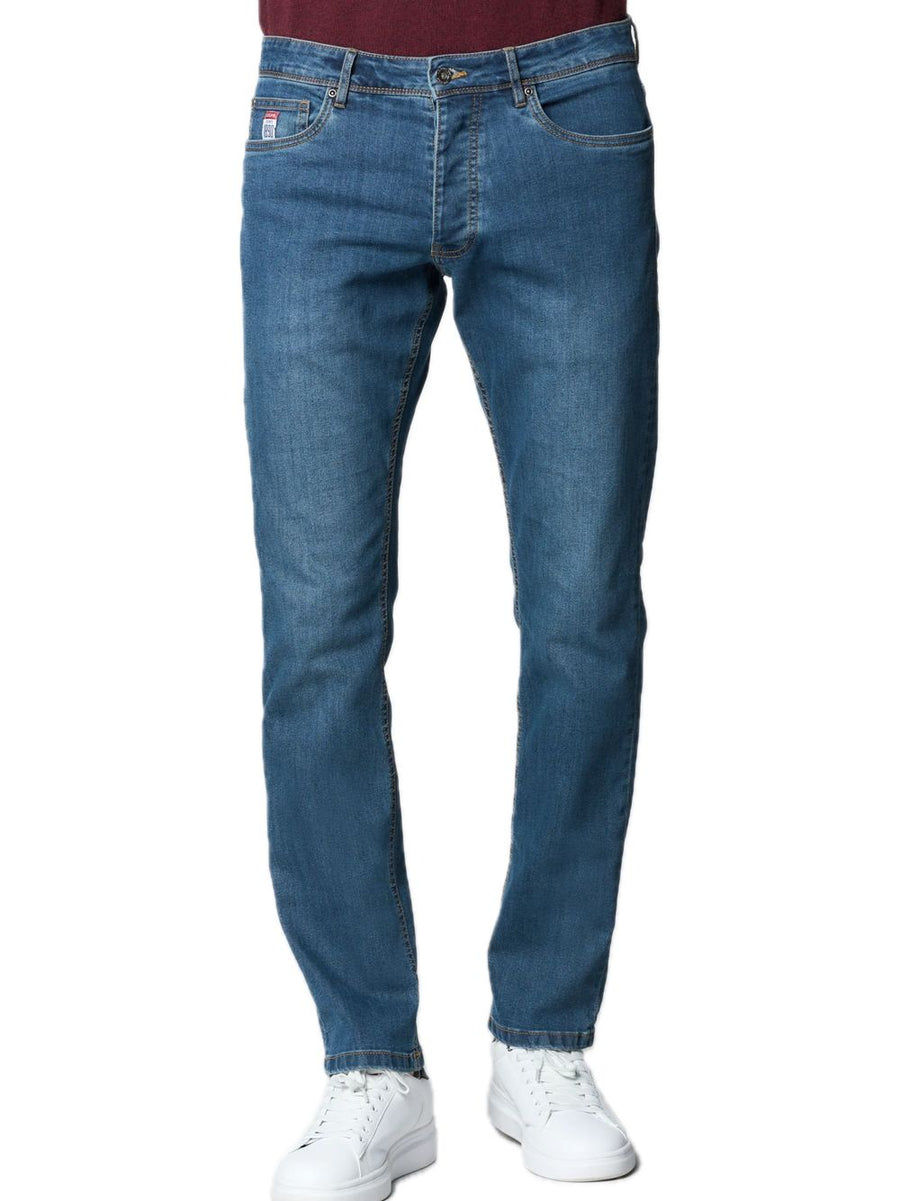 Roma Denim Pant Regular Fit - Blue