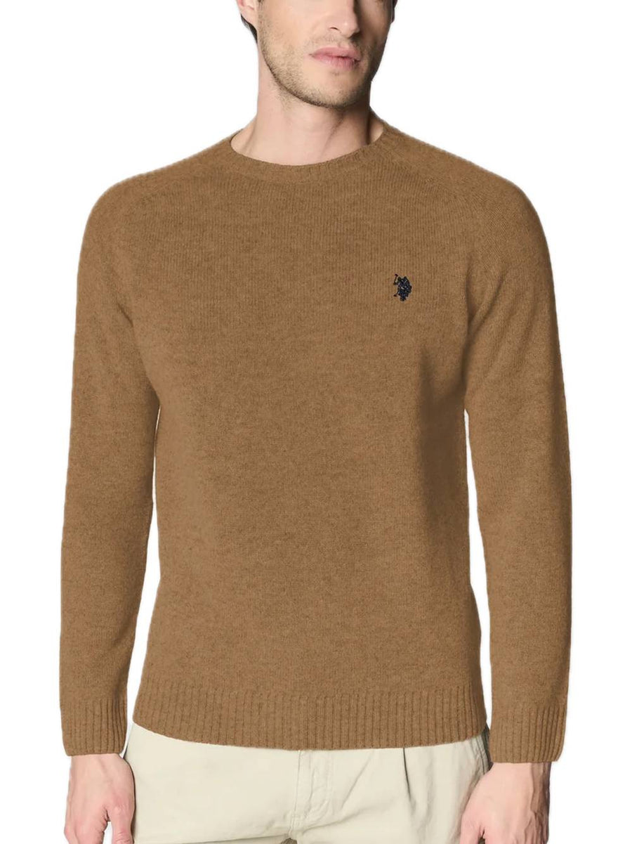 Leon Crew Neck Pullover - Brown