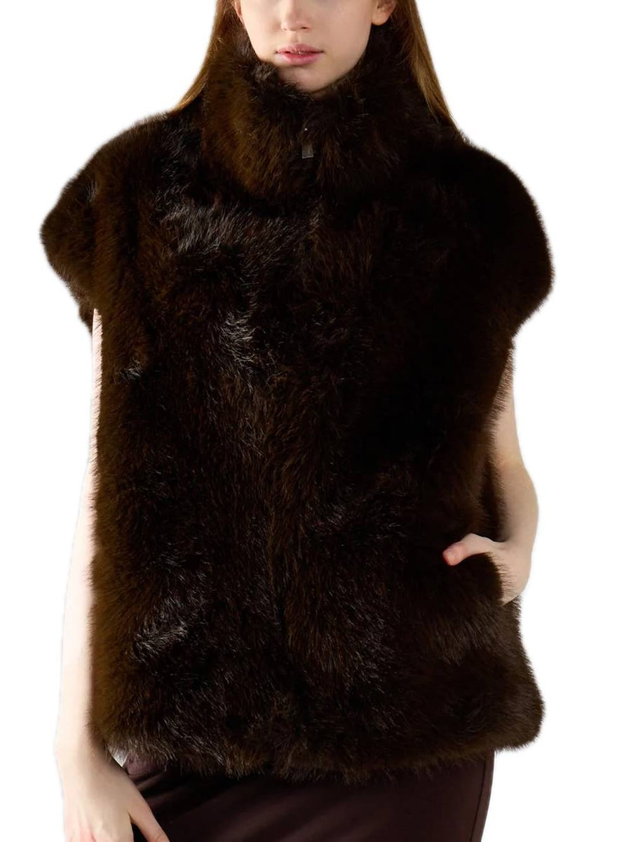 Ladies Gilet - Deep Brown