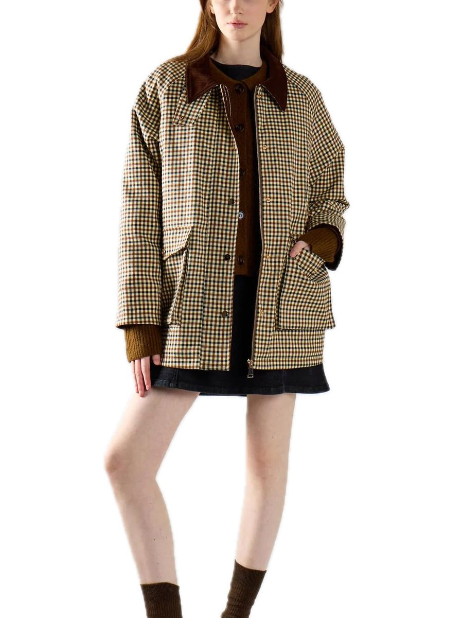 Ladies Jacket - Cream Check — 2