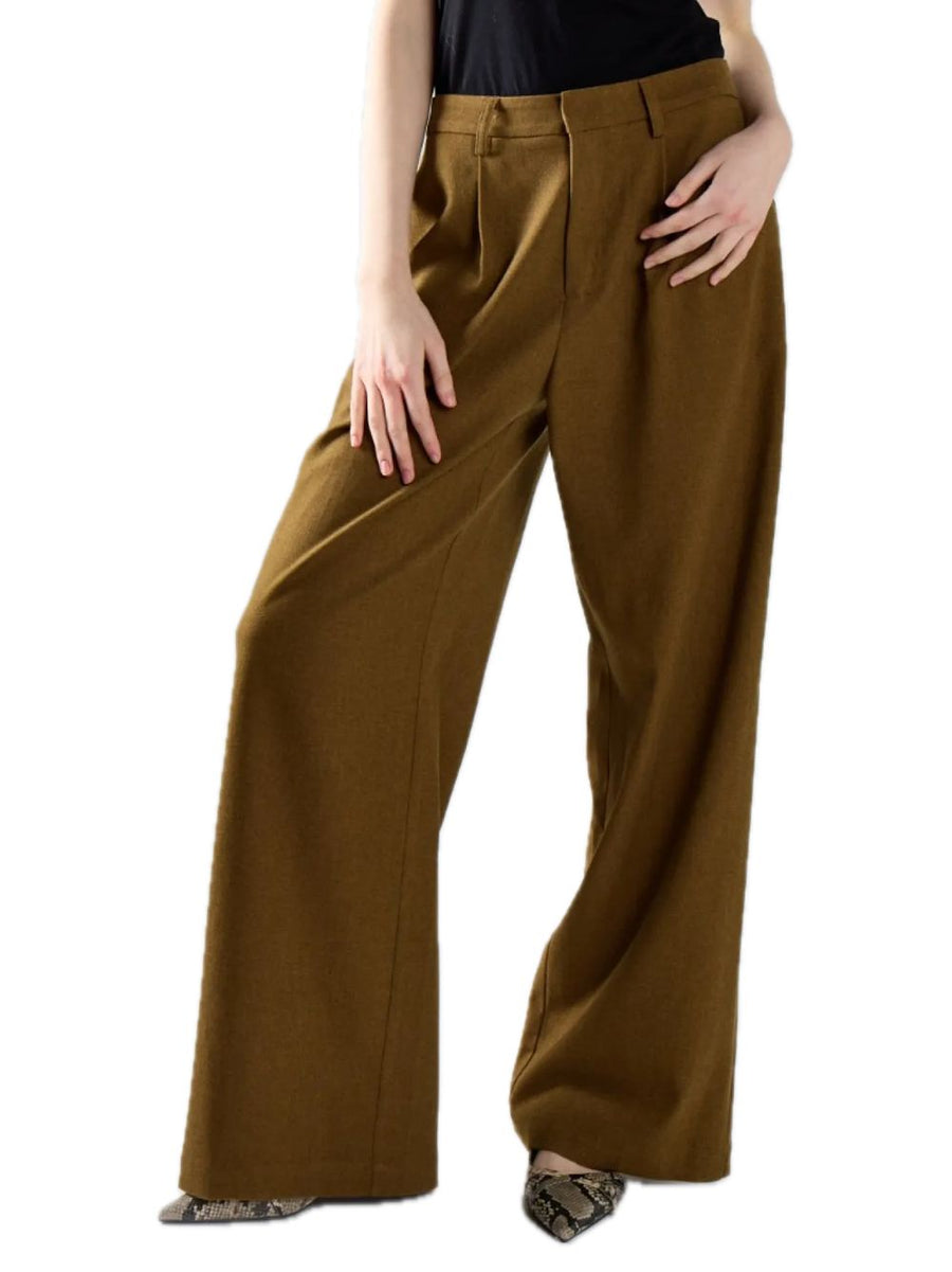 Ladies Trousers - Olive Brown