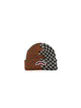 Half And Half Checkered Beanie