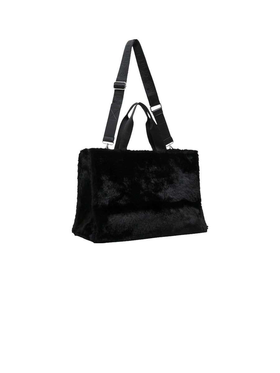 L Tote Fake Fur - Nero — 2
