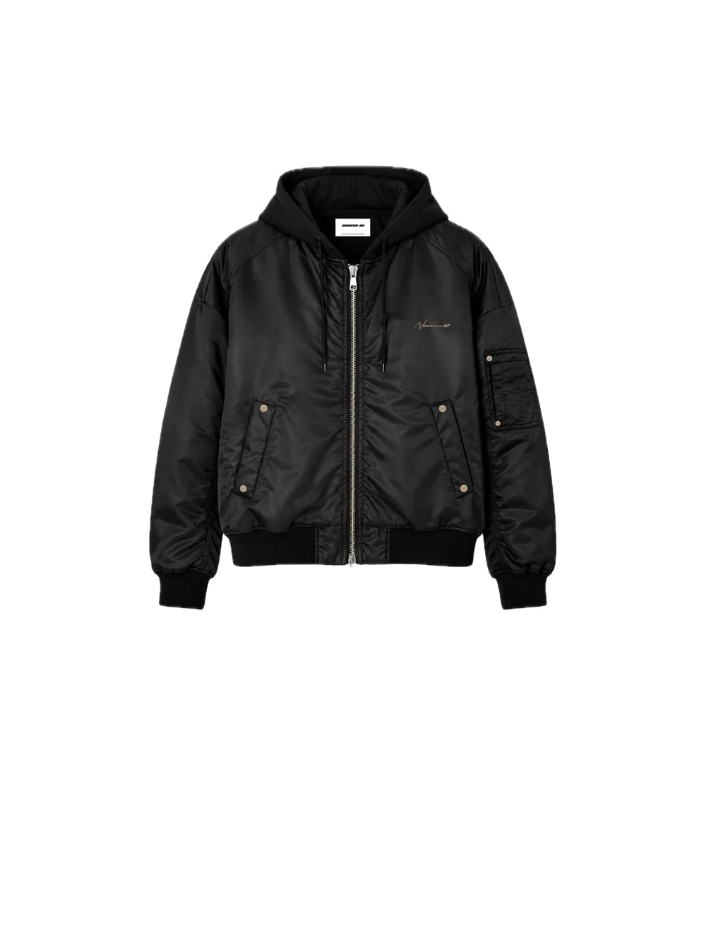 Jacket Bomber Hoodie - Black — 1