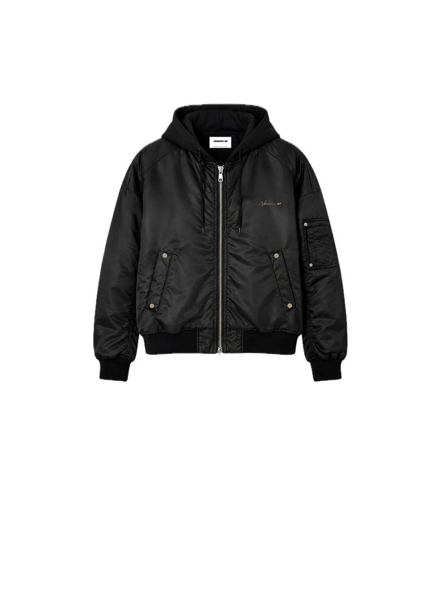 Jacket Bomber Hoodie - Black