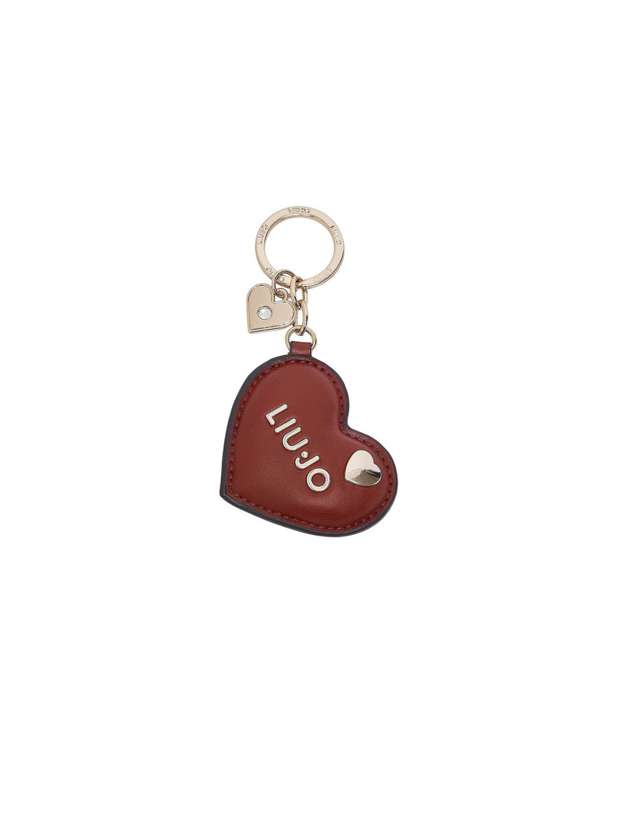 Heart Key Ring - Barn Red