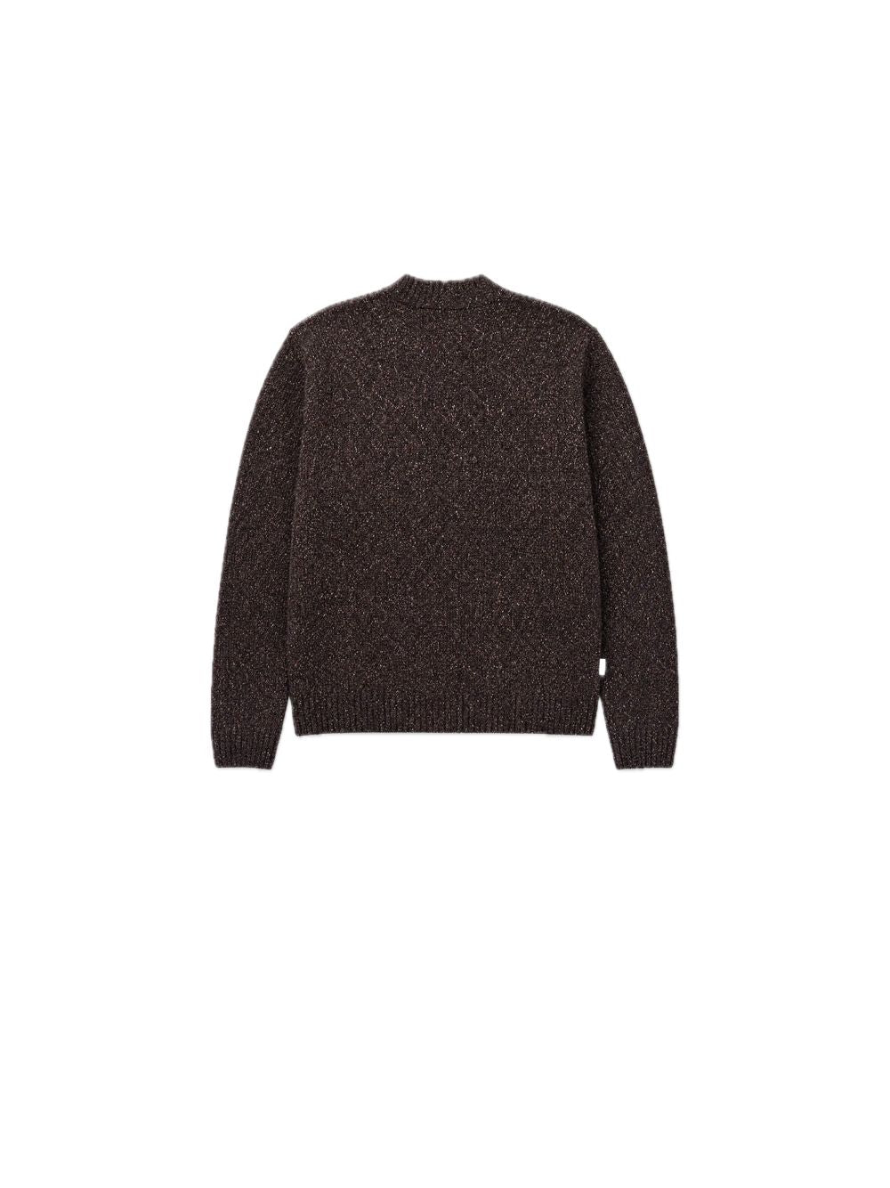Cardigan In Maglia Con Filato Miscelato - Brown — 2