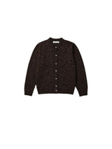 Cardigan In Maglia Con Filato Miscelato - Brown