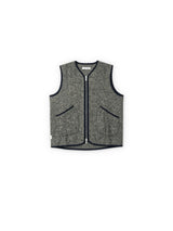 Gilet In Lana Jacquard A Fantasia - Tweed
