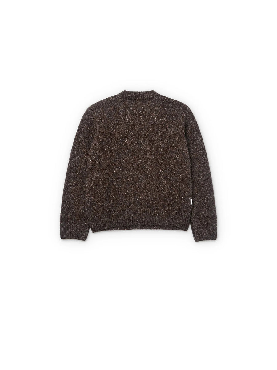 Maglione Girocollo Con Filato Miscelato - Brown — 2