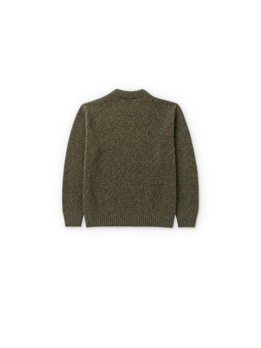 Maglione Girocollo Con Filato Miscelato - Winter Moss — 2