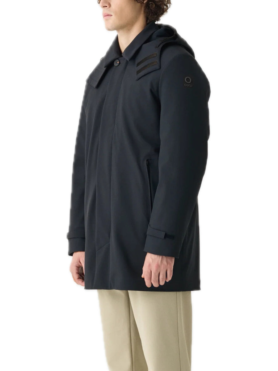 Jacket Hooded Long - Black — 2