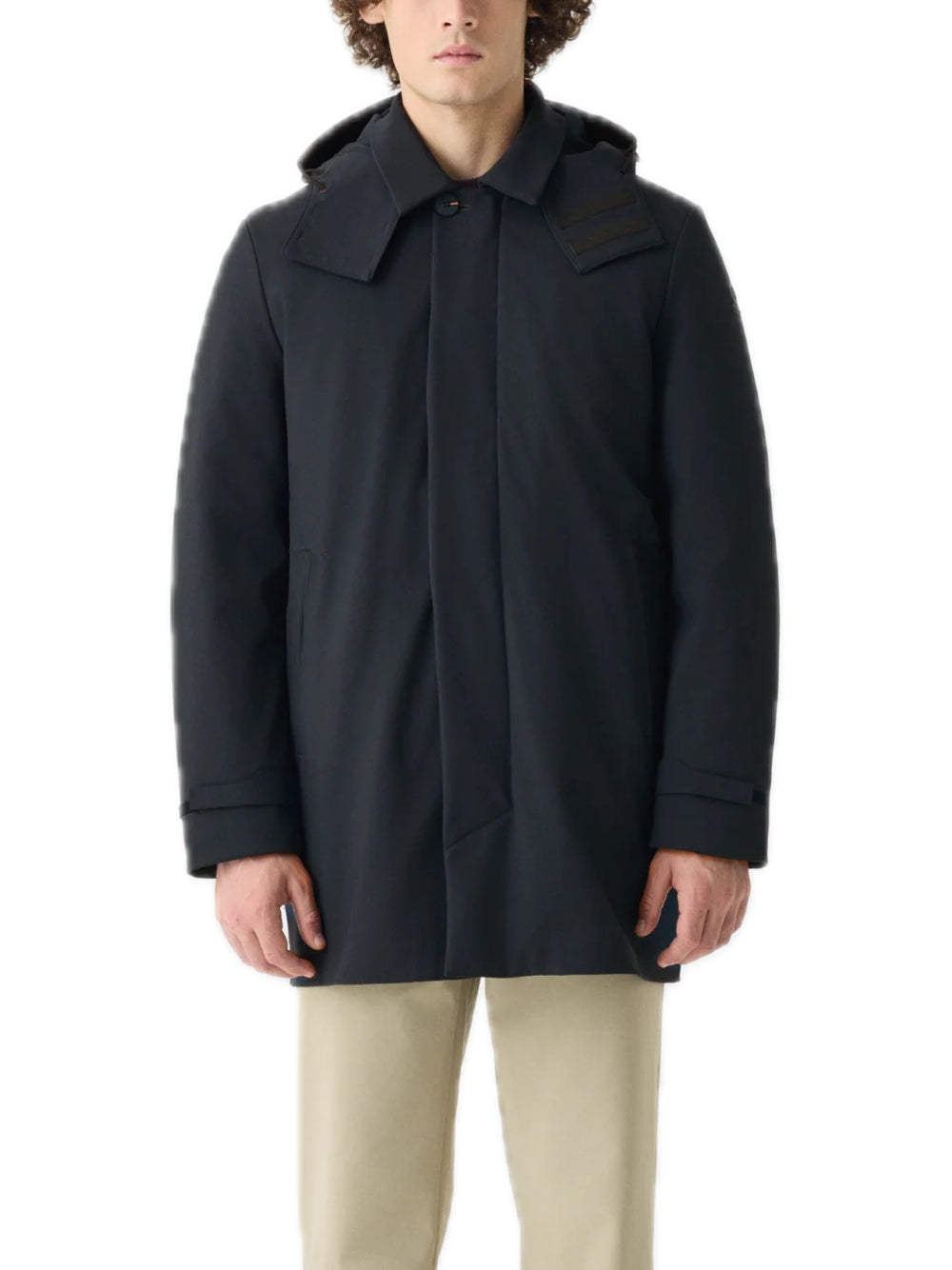Jacket Hooded Long - Black — 1