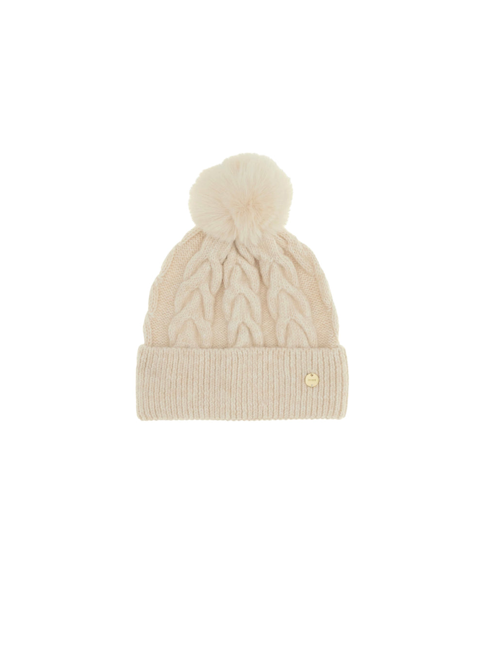 Knitted Beanie - White — 1