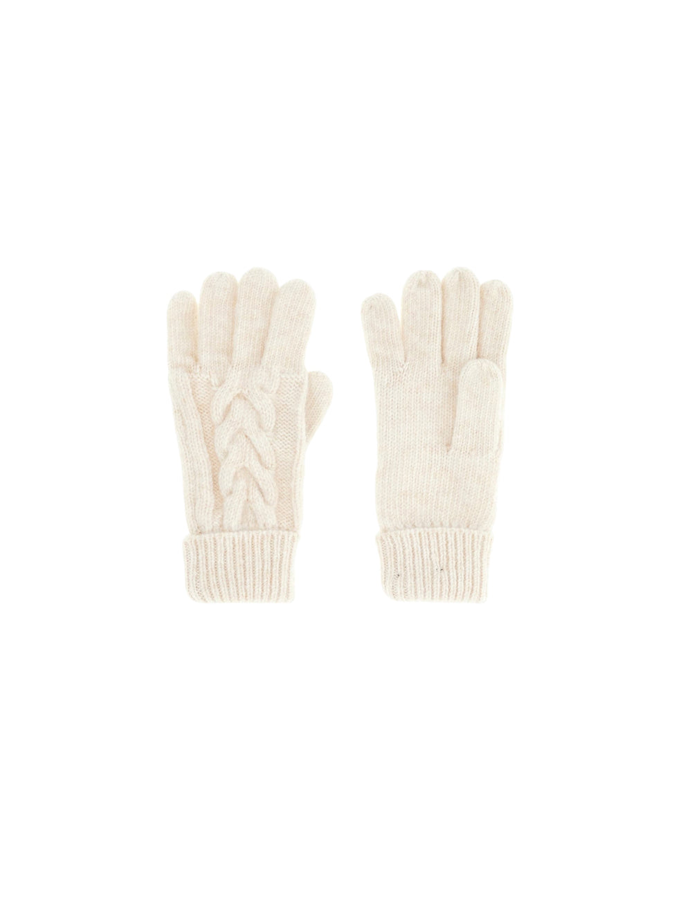 Knitted Gloves - White — 1