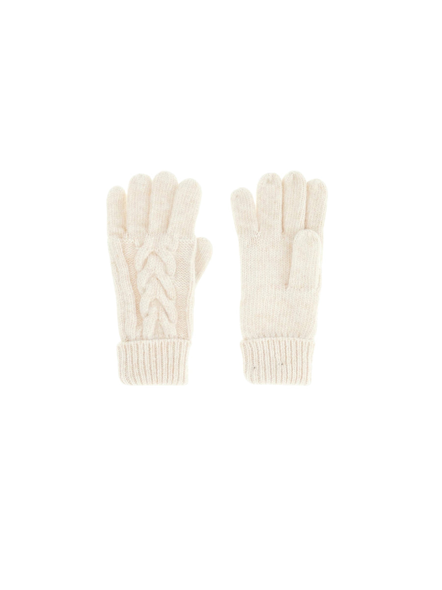 Knitted Gloves - White