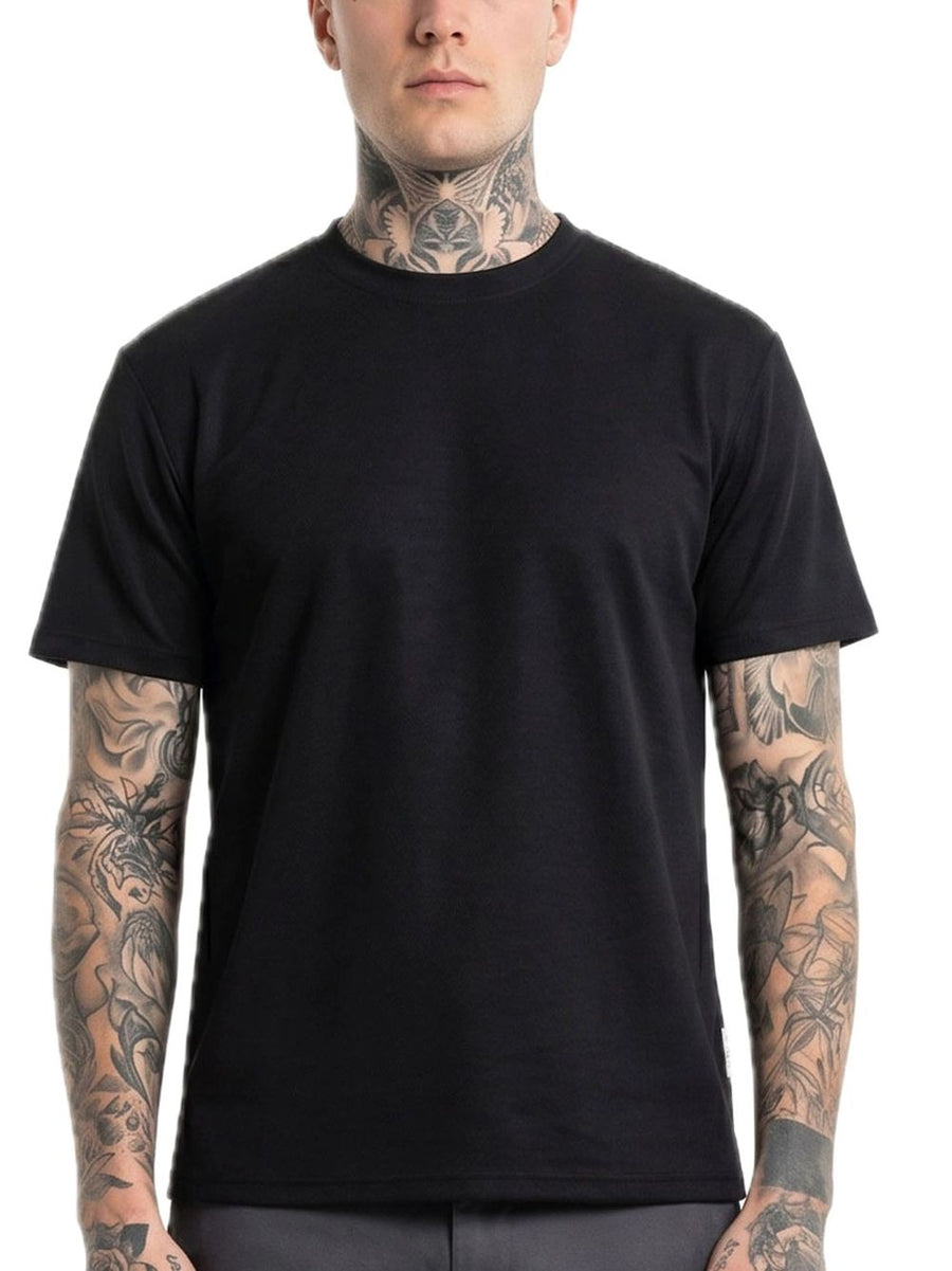 T-Shirt Vintage Fit Interlock - Nero