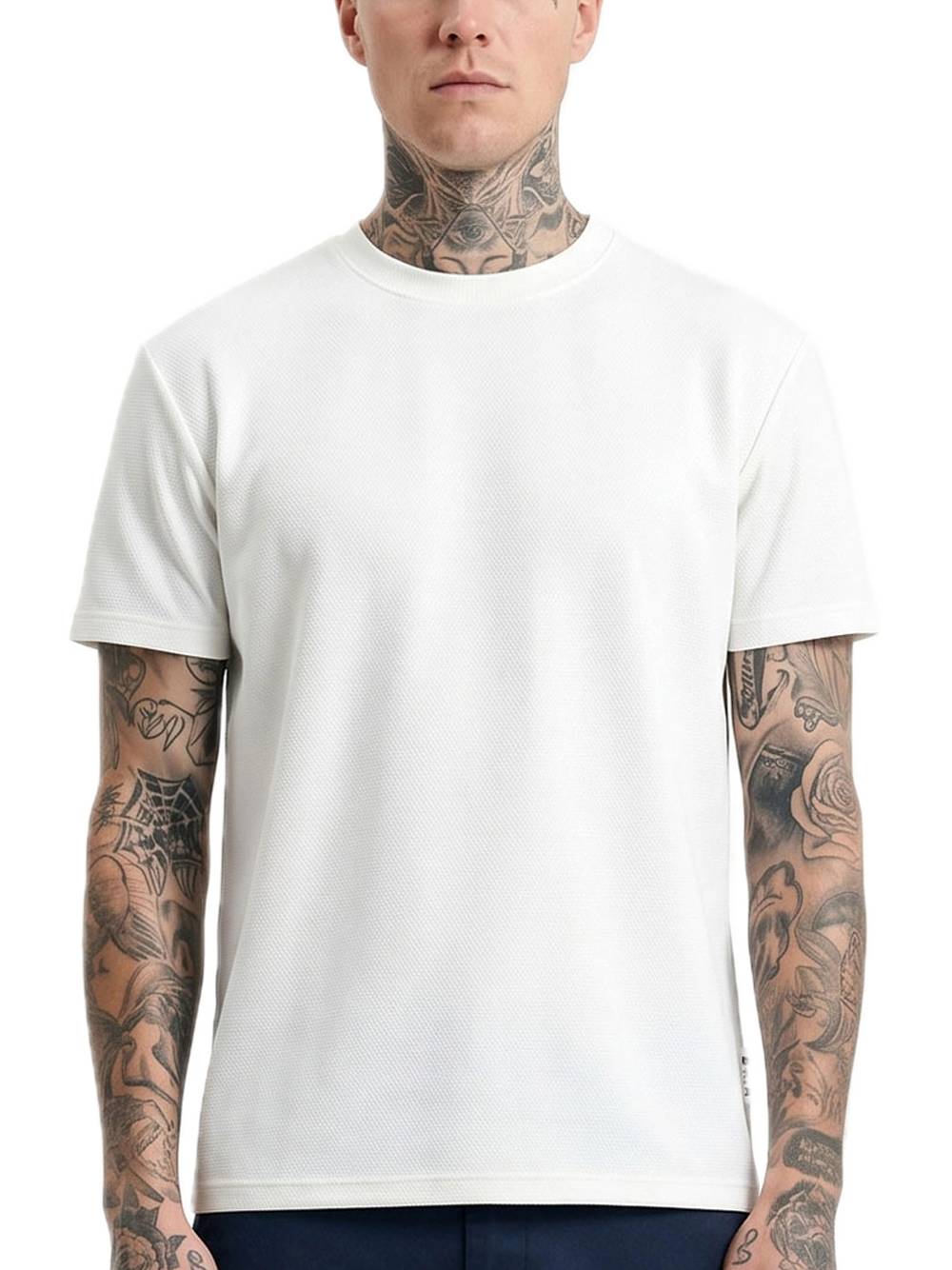 T-Shirt Vintage Fit Interlock - Panna — 1