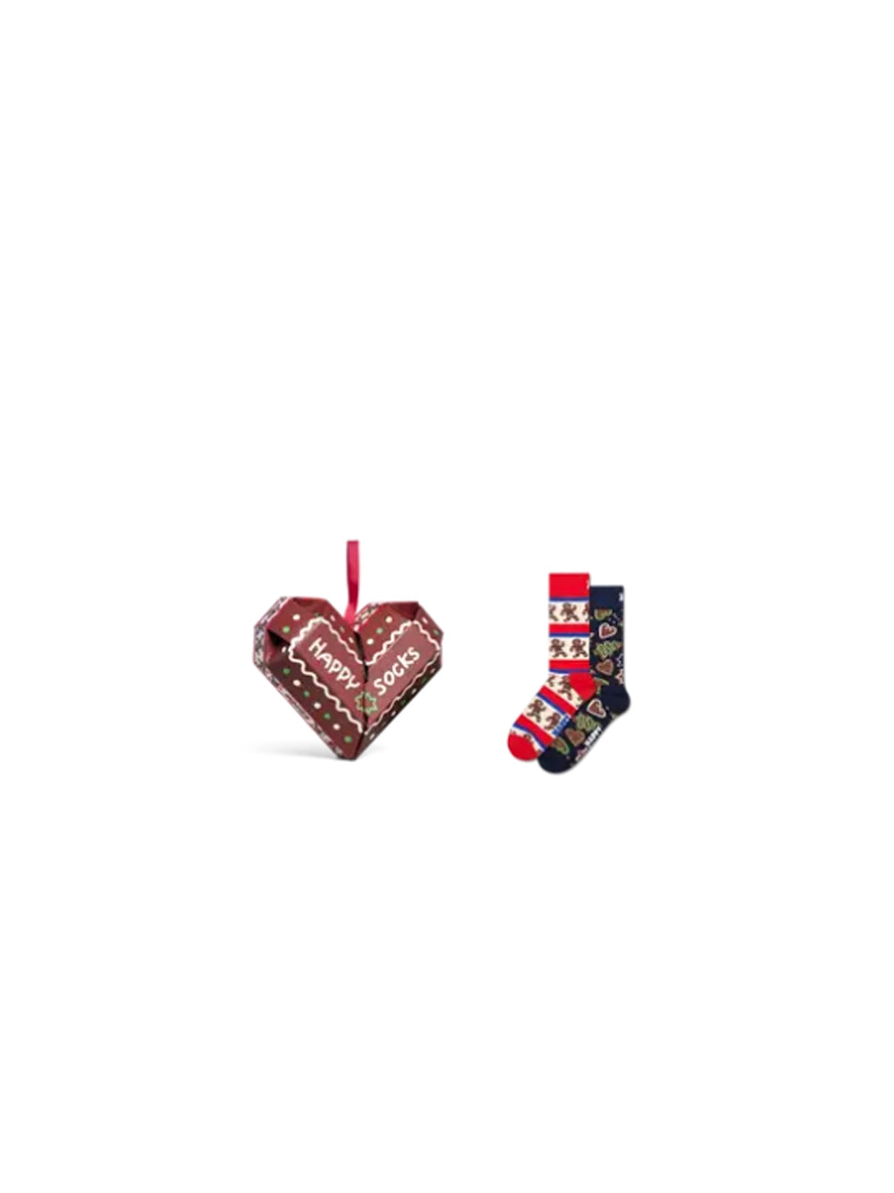 2-Pack Gingerbread Heart Socks Gift Set — 2
