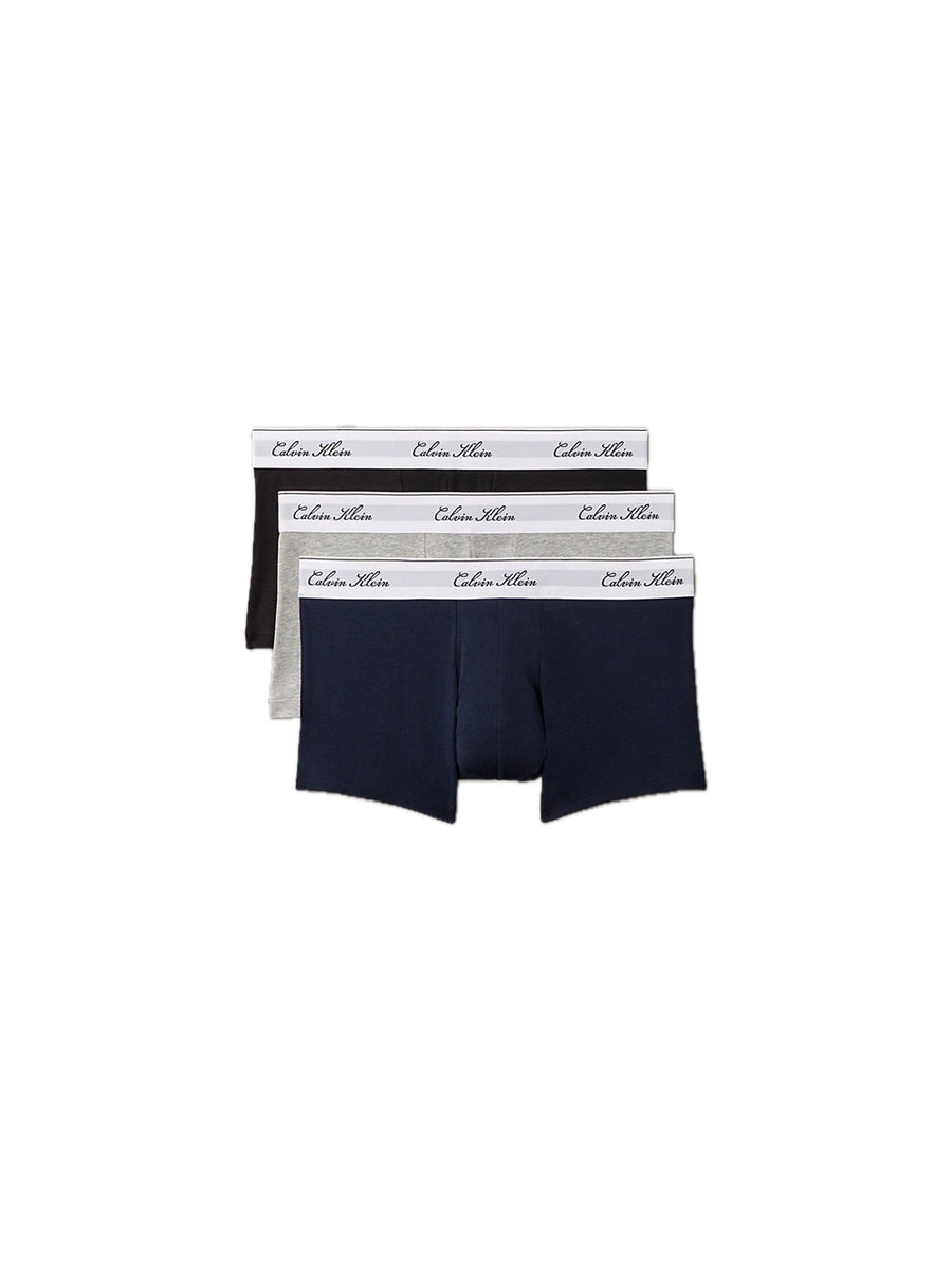 Low Rise Trunk 3Pack - Black/Grey Heather/Dark Sapphire