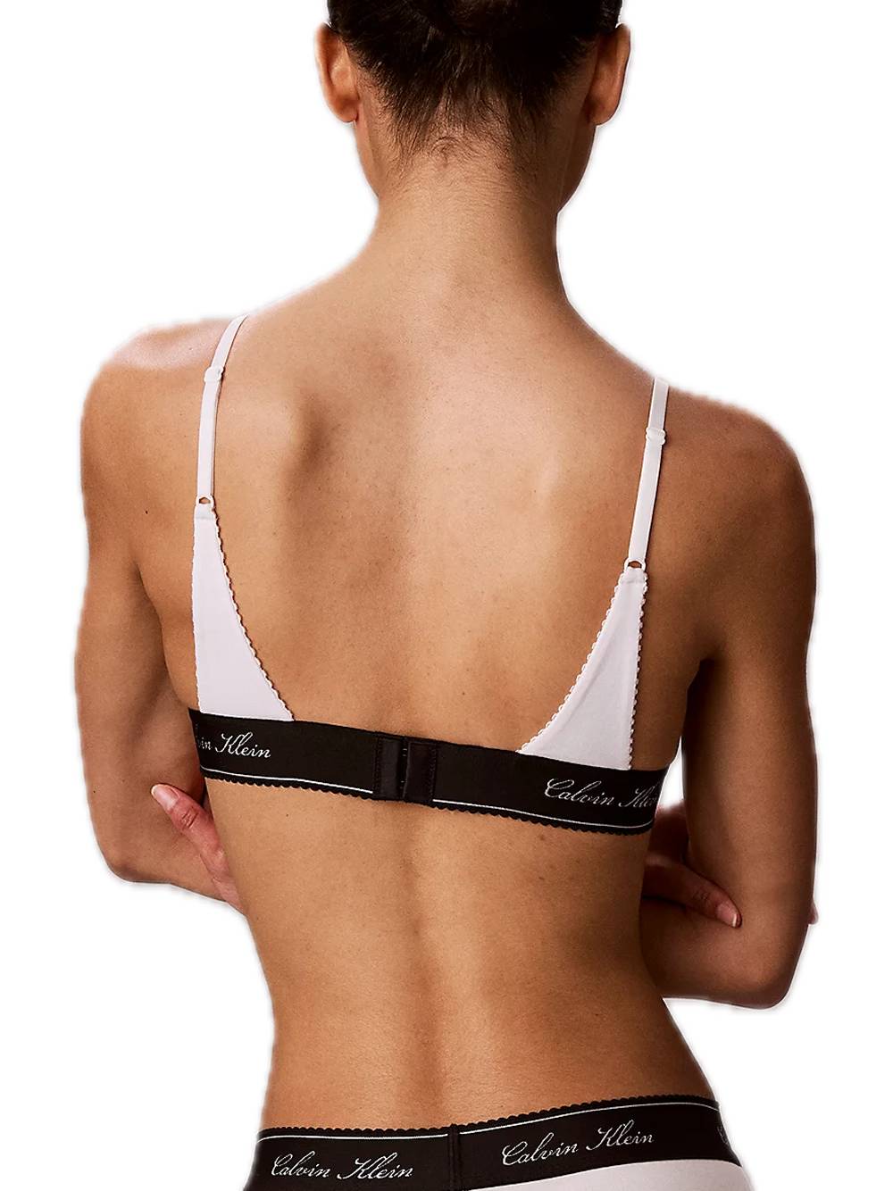 Lightly Lined Triangle - White — 2