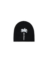 Big Palm Tree Beanie - Black Off White